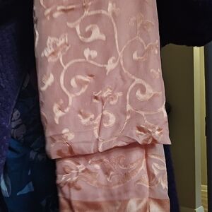 Elegant Pink Floral Scarf